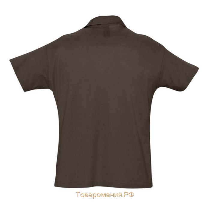 Рубашка поло мужская SUMMER 170, размер S, цвет тёмно-коричневая