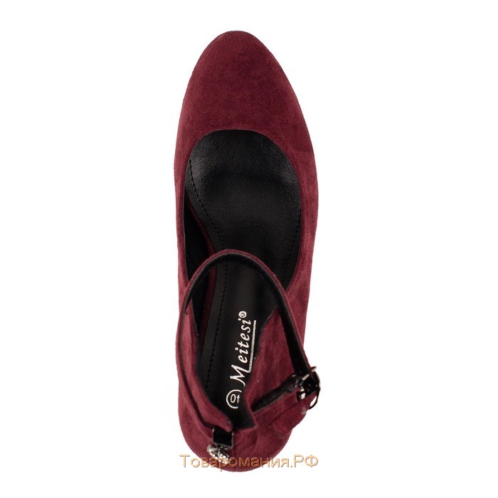 Туфли женские Meitesi, цвет бордовый, размер 37