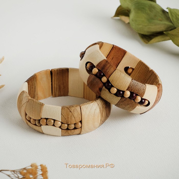 Деревянные браслеты на руку