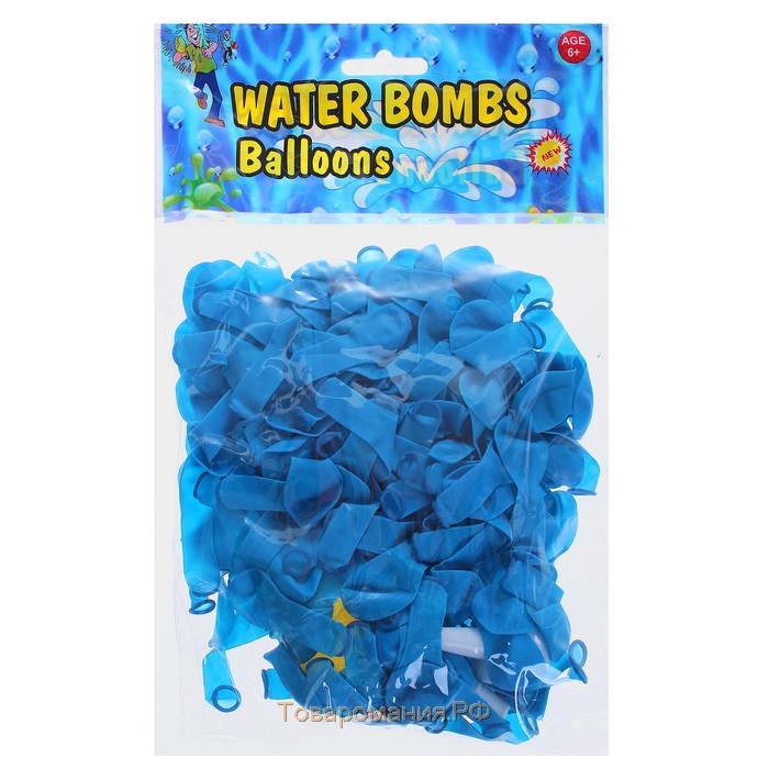 Набор «Водная бомба», 200 шт., насос, насадка, цвета МИКС