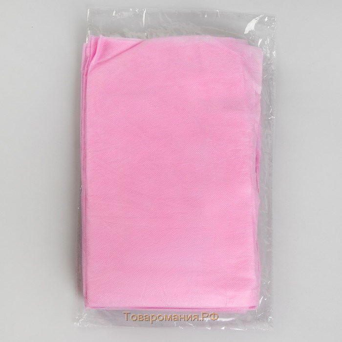 Пеньюар на резинке одноразовый, SMS, цвет розовый