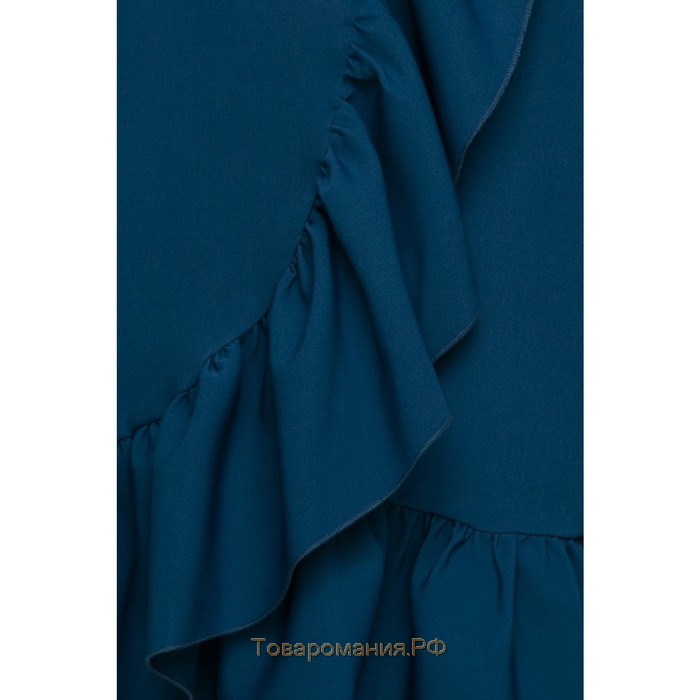 Платье с запахом «Меоло теал», размер 48