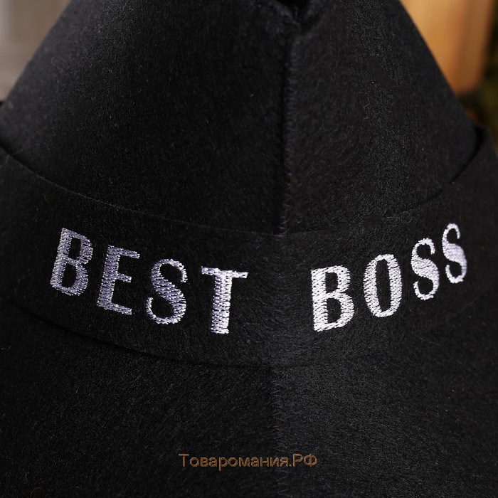 Шапка для бани "Best Boss" экофетр