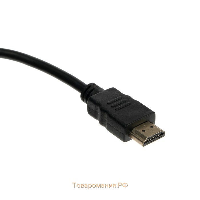 Адаптер Ritmix RCC-155, HDMI(m)-VGA(f), кабель 0.15 м, черный