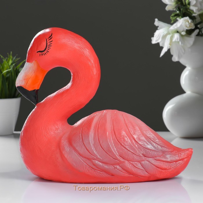 Копилка "Фламинго большой" розовый 24см