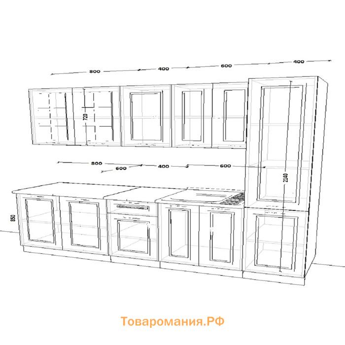 Кухонный гарнитур 12 Белый Вегас 2200