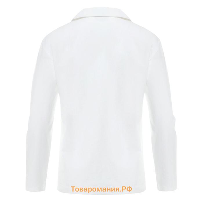 Блуза женская с воротником MINAKU: Enjoy цвет белый, р-р 54