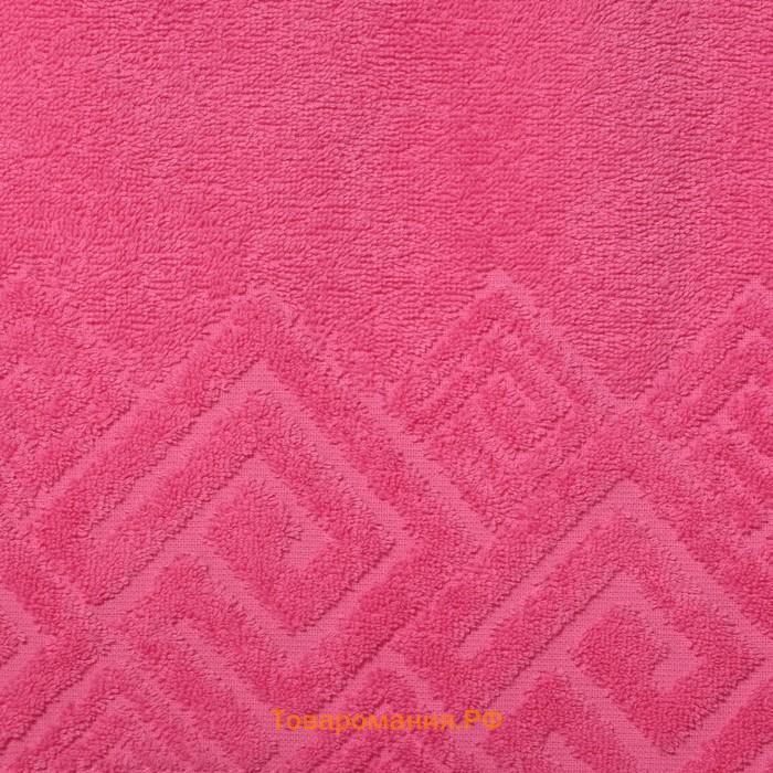 Полотенце махровое «Poseidon» 50х90, цвет розовый