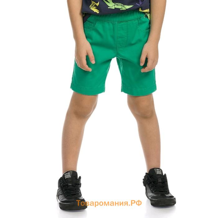 Шорты для мальчика, рост 110 см, цвет зелёный