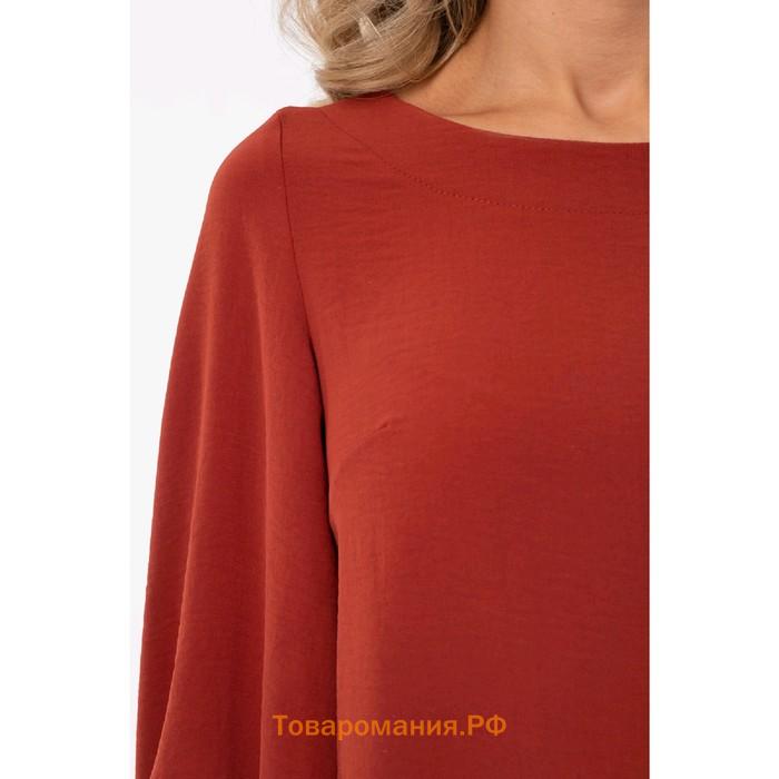 Блуза женская, размер 48, цвет терракот