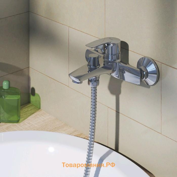Смеситель для ванны IDDIS Ray RAYSB02i02WA, однорычажный, литой излив 161 мм, хром
