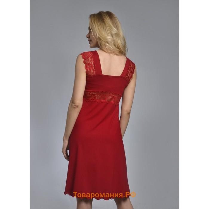 Сорочка женская «МИЛЕНА», цвет красный, размер 60