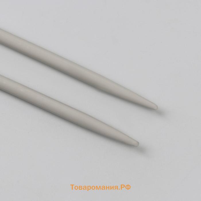 Спицы круговые, для вязания, с тефлоновым покрытием, с металлическим тросом, d = 3 мм, 14/80 см