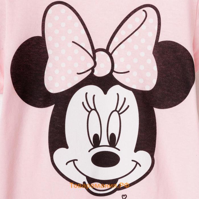 Футболка Disney "Minnie Mouse", рост 86-92 (28), розовый