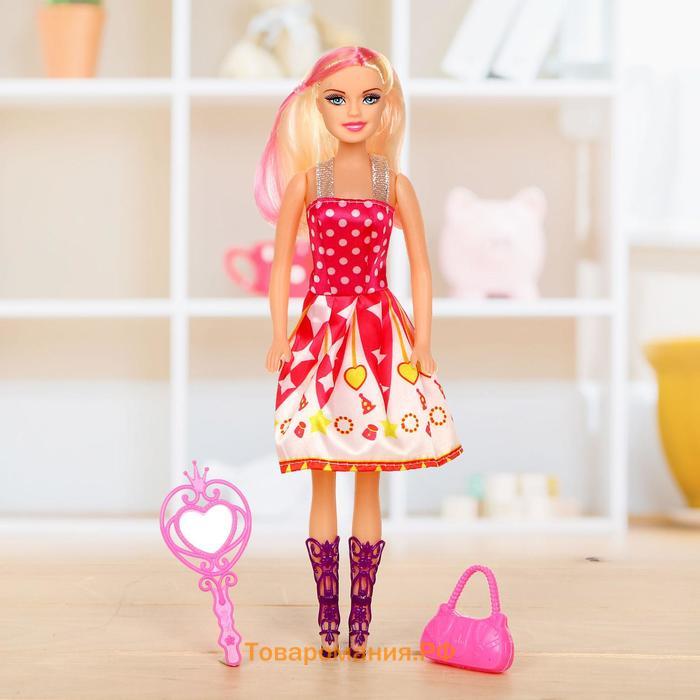 Кукла-модель «Даша» в платье, с аксессуарами, МИКС