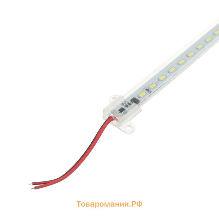 Светильник линейка 1 метр, в корпусе, 12 Вт, 1800 Лм, SMD5630, 76 Led, 6500 K, 220 В