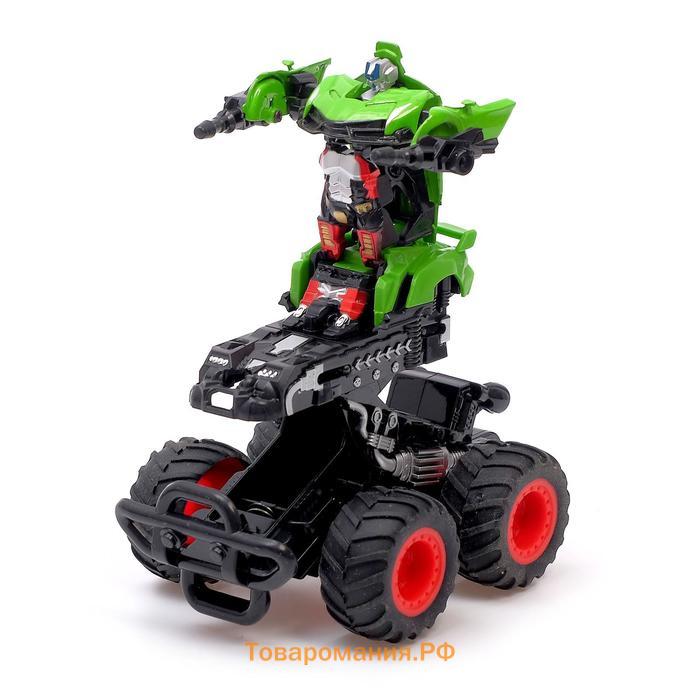 Робот-трансформер «Монстр», инерционный, цвет зелёный