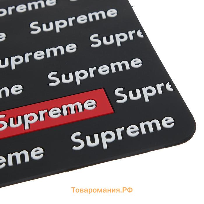 Коврик противоскольязщий 30×15 см, Supreme, черный