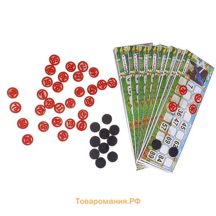 Русское лото "Саванна", карточка 7 х 21 см, 23 х 20 см