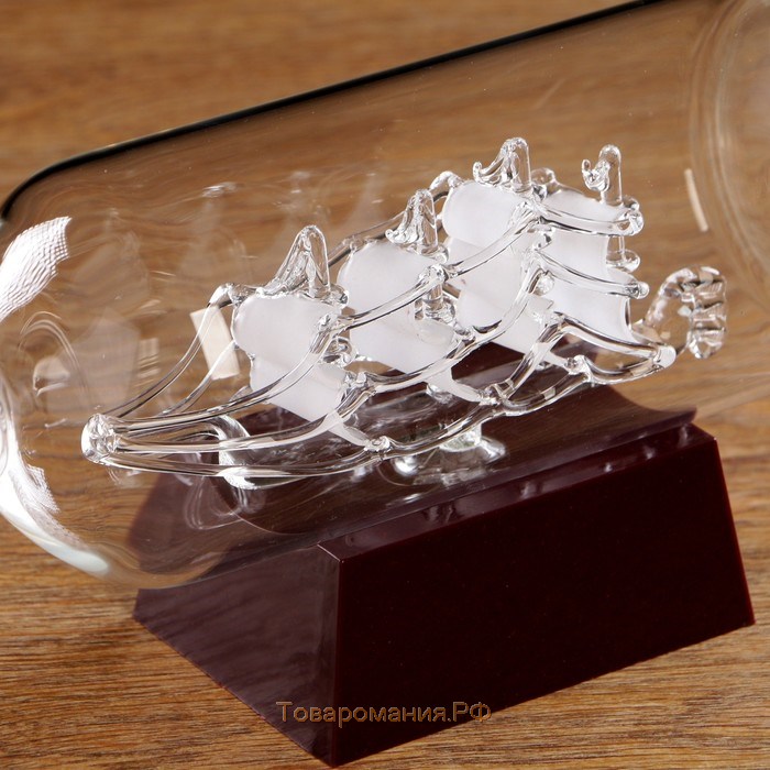 Корабль сувенирный в бутылке с 3 парусами «Корабль удачи», микс  10 × 29 × 13,5 см