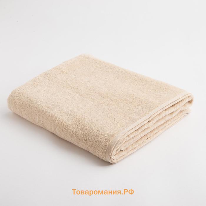 Полотенце махровое  Organic Beige 100х150 см, 100% хлопок, 420гр/м2