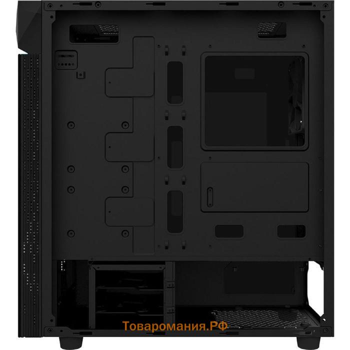 Корпус Gigabyte C200 GB-C200G, без БП, ATX, Midi-Tower, черный