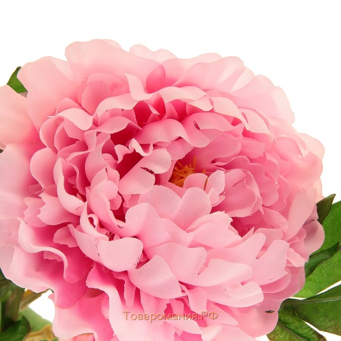 Цветы искусственные куст пиона розовый 110 см d-15 см