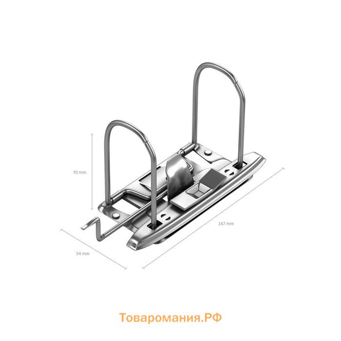 Папка–регистратор А4, корешок 70 мм, ErichKrause Neon, с арочным механизмом, неоновая, жёлтая, до 450 листов