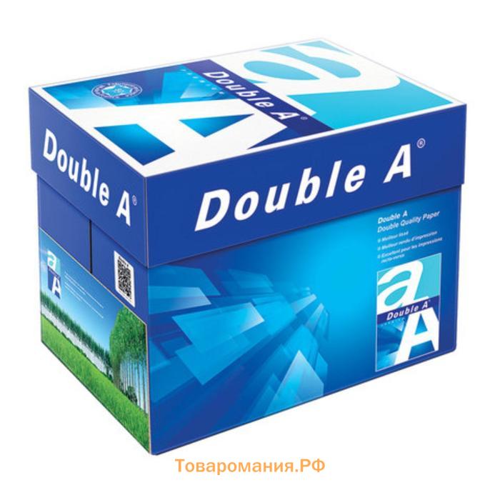 Бумага А4 500 л, DOUBLE A, 80 г/м2, белизна 163% CIE, класс А+