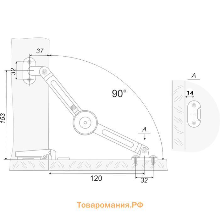 Петля антресольная