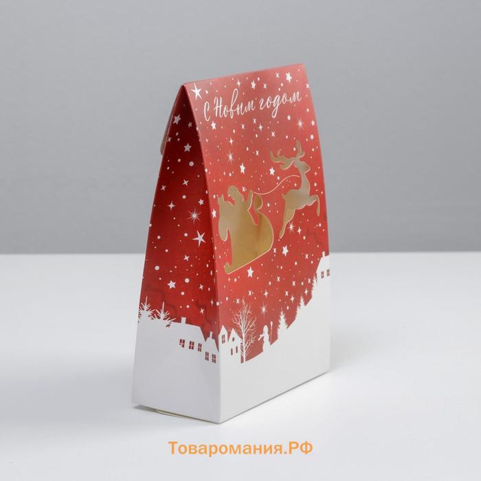 Коробка складная «С Новым годом», 15 х 7 х 22 см, Новый год