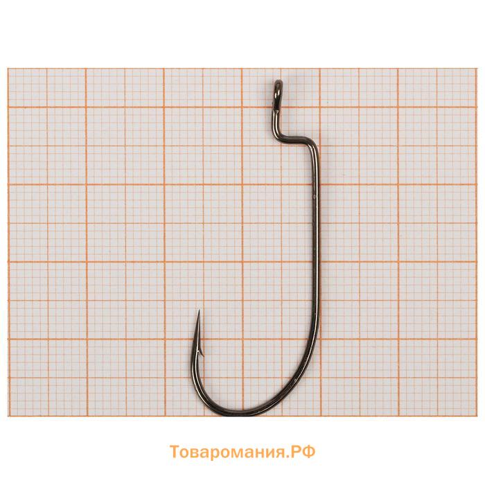 Крючки офсетные YUGANA O'shaughnessy worm, № 1/0, 4 шт.