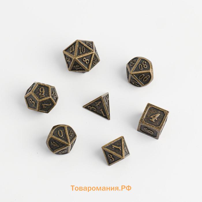 Набор кубиков для D&D (Dungeons and Dragons, ДнД), серия: D&D, "Время игры. Яшма", 7 шт