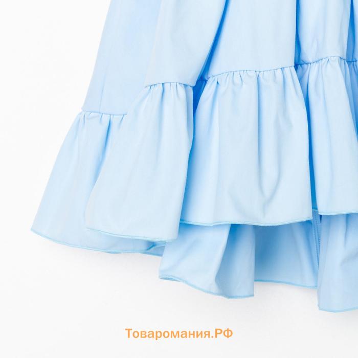 Платье детское KAFTAN Princess, размер 34 (122-128 см), голубое
