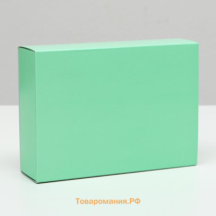 Коробка для конфет 6 шт, мята, 13,7 х 9,85 х 3,86 см