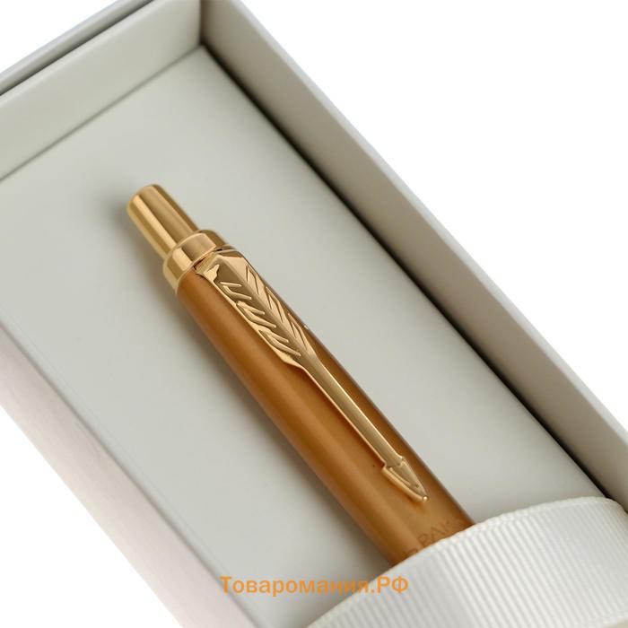 Ручка шариковая Parker Jotter Monochrome XL SE20 Gold GT М 1.0 мм, корпус из нержавеющей стали, синие чернила