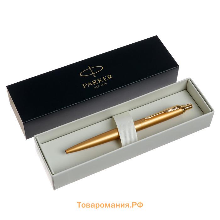 Ручка шариковая Parker Jotter Monochrome XL SE20 Gold GT М 1.0 мм, корпус из нержавеющей стали, синие чернила