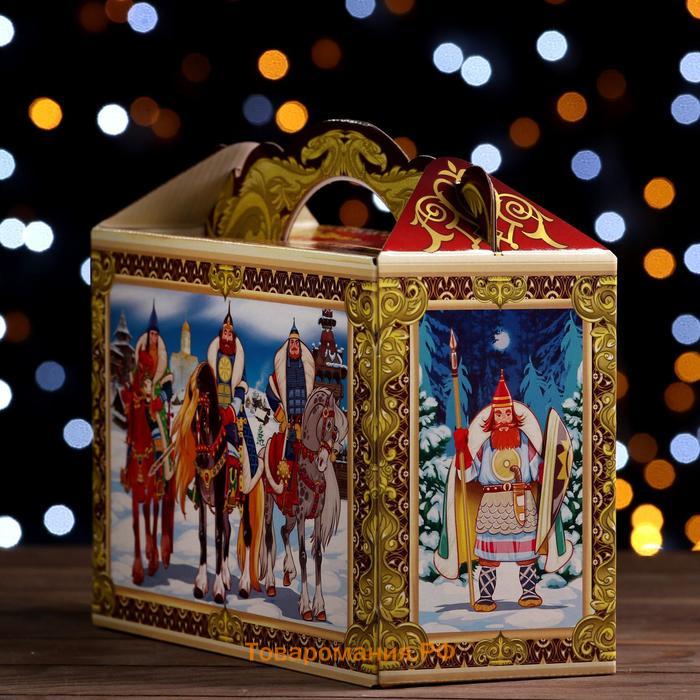 Подарочная коробка "Богатыри", 25 x 12 x 24 см