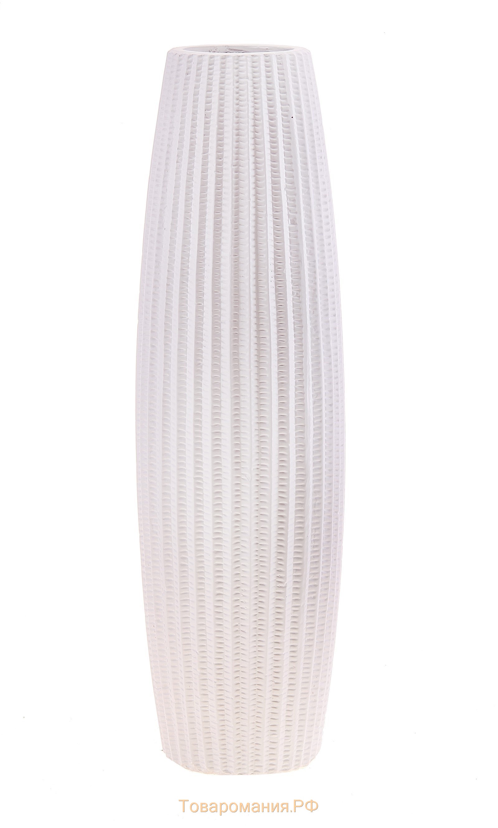 Ваза керамика напольная "Грени" бочонок, 60 см, микс (чёрный белый)