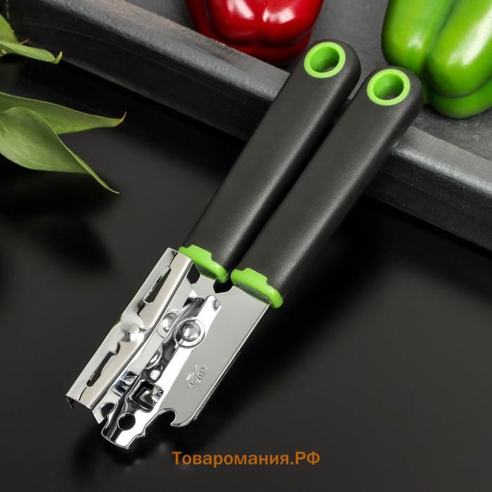 Нож консервный  Lime, 20×5 см, цвет чёрный