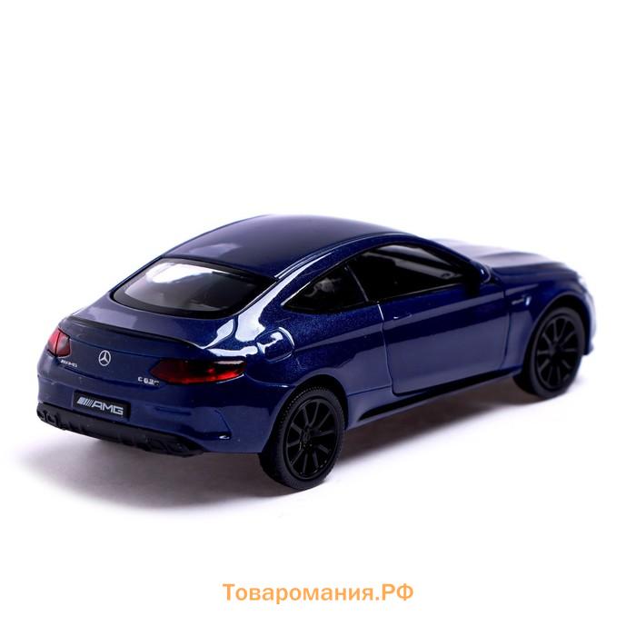 Машина металлическая MERCEDES-AMG C63 S COUPE, 1:32, открываются двери, инерция, цвет синий