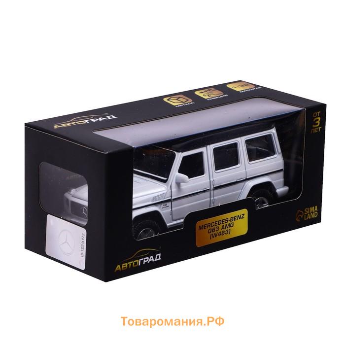 Машина металлическая MERCEDES-BENZ G63 AMG, 1:32, открываются двери, инерция, цвет белый