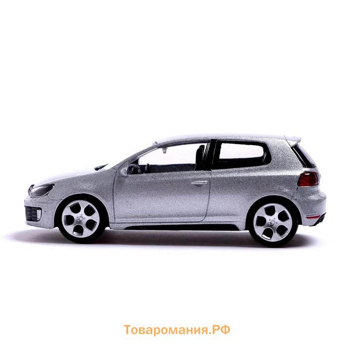 Машина металлическая VOLKSWAGEN GOLF GTI, 1:43, цвет серебряный