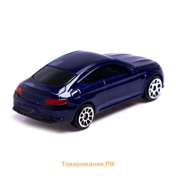 Машина металлическая MERCEDES-AMG C63 S COUPE, 1:64, цвет синий