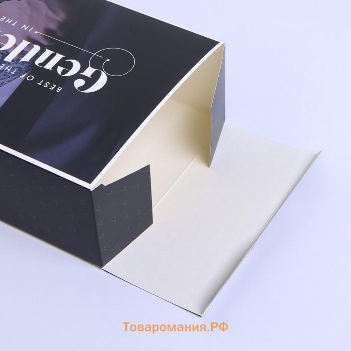 Коробка подарочная складная, упаковка, «Джентельмен», 22 х 30 х 10 см