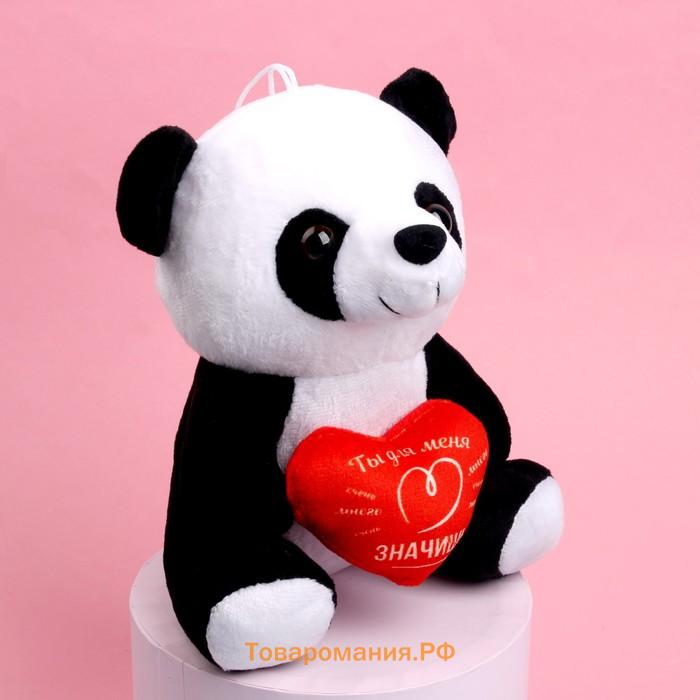 Мягкая игрушка «Ты для меня много значишь», панда, цвета МИКС