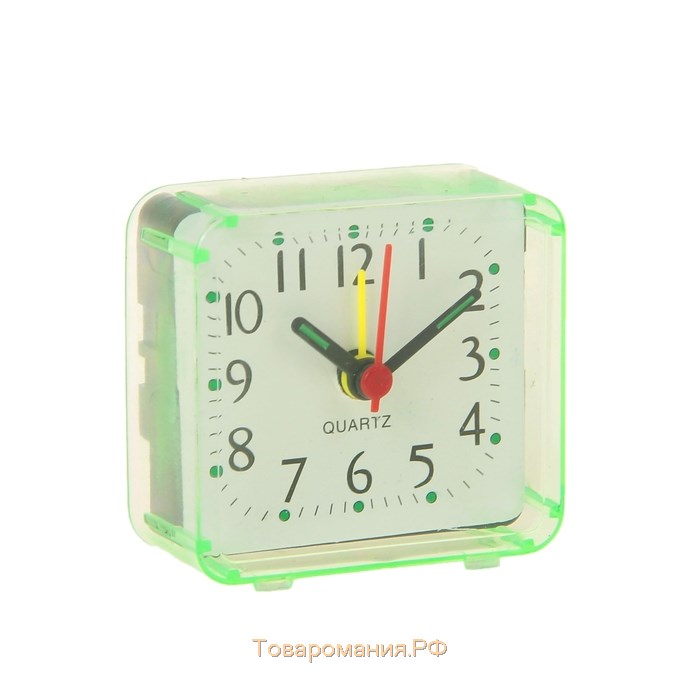 Часы - будильник настольные "Соломон", дискретный ход, 6 х 6 см, АА