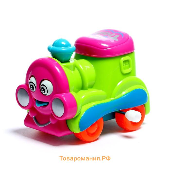 Игрушка заводная «Паровозик», цвета МИКС
