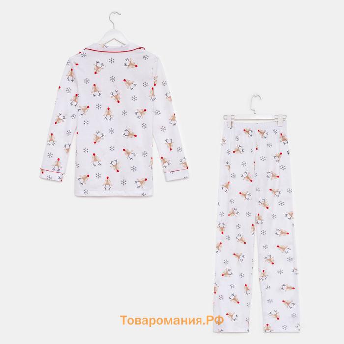 Пижама женская (рубашка и брюки) KAFTAN "Deers" размер 48-50