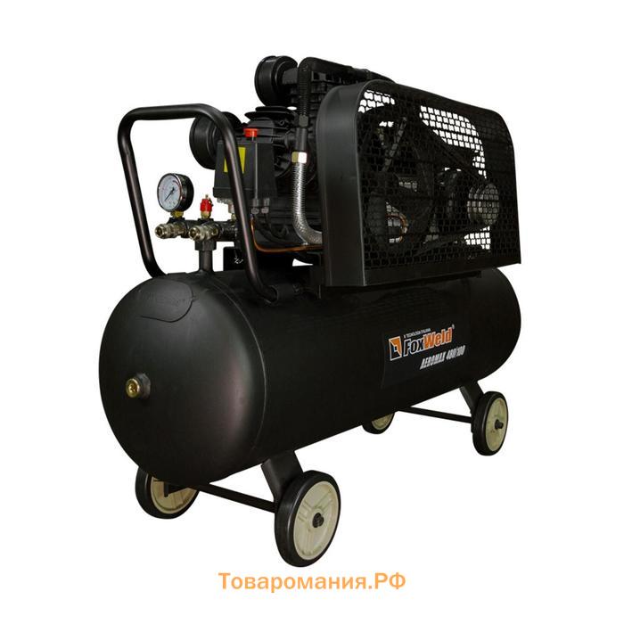 Компрессор маслянный ременной FoxWeld AEROMAX 480/100, 230 В, 2.2 кВт, 480 л/мин, 8 бар